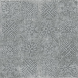 Керамогранит Idalgo Granite Stone Cement Темно-Серый SR Декор 59.9x59.9