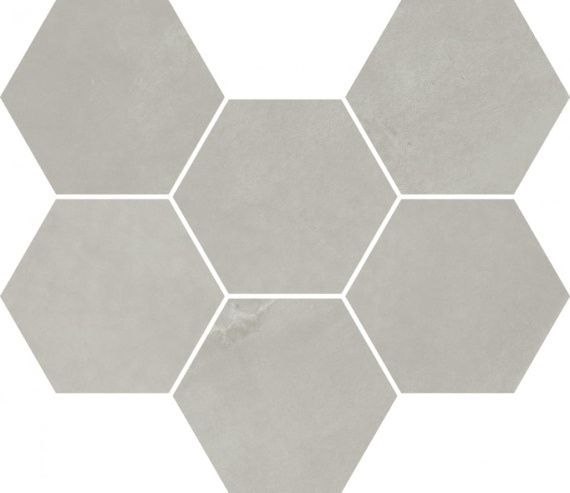 Мозаика 620110000188 Italon Continuum Silver Mosaico Hexagon 25x29