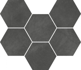 Мозаика 620110000190 Italon Continuum Petrol Mosaico Hexagon 25x29