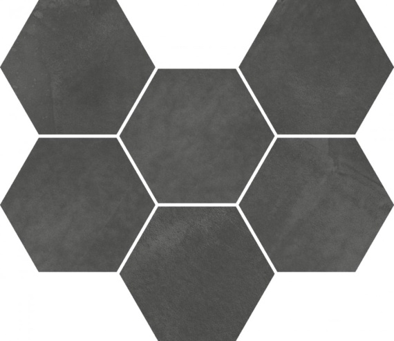 Мозаика 620110000190 Italon Continuum Petrol Mosaico Hexagon 25x29