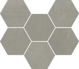 Мозаика 620110000189 Italon Continuum Iron Mosaico Hexagon 25x29