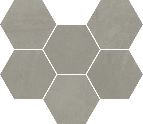 Мозаика 620110000189 Italon Continuum Iron Mosaico Hexagon 25x29
