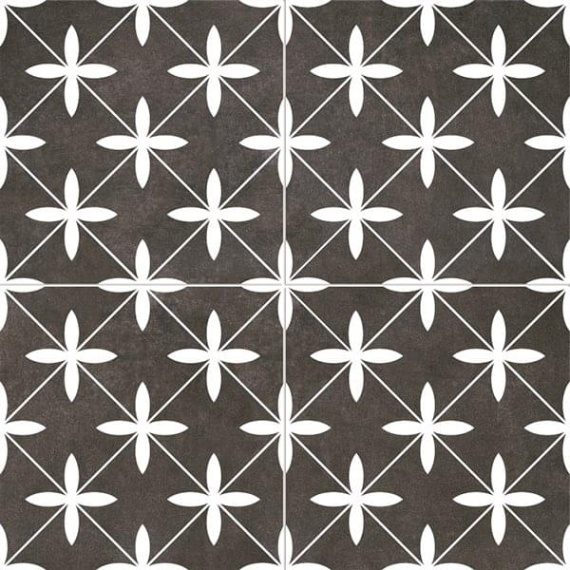 Напольная плитка Dual Gres DG_CH_DP_WH_DP Chic Poole Black 45x45