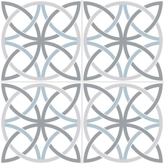 Плитка CHIC Bosham White 44,5x44,5 DG_CH_B_WH_DP