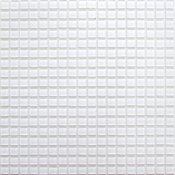Мозаика Super white (стекло) 15*15 300*300