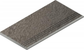 Керамогранит Italon 620040000159 Discover Fume Gradino Round Grip Dx 30x60