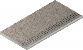 Керамогранит Italon 620040000155 Discover Grey Gradino Round Grip 30x60