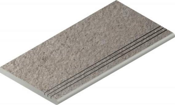 Керамогранит Italon 620040000155 Discover Grey Gradino Round Grip 30x60