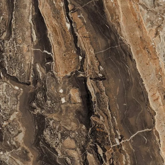 Керамогранит Primavera GR104 Richter Brown High glossy 600x600