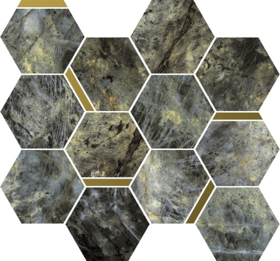 Italon 620110000228 Stellaris Madagascar Dark Mosaico Chic 28.3x32.8