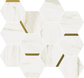 Italon 620110000222 Stellaris Carrara Ivory Mosaico Chic 28.3x32.8