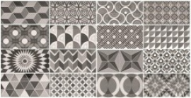 Плитка Equipe Metro 21396 Patchwork B&W 7.5x15