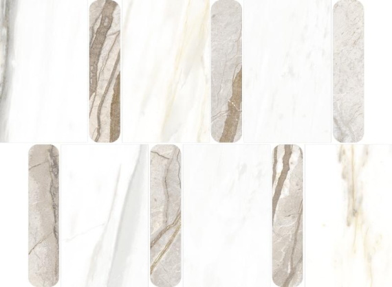 Italon 600110000978 Stellaris Ivory Mosaico Argan 36.8x26.8
