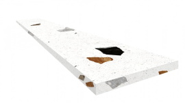 Coliseumgres Palladio 620070002371 Уайт Ступень Угловая Правая 33x120