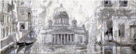 Плитка Sfumato Grey Vistas 1 декор 20,1*50,5