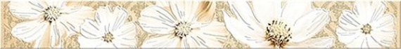 Плитка Sfumato Beige Floret бордюр 50,5*6,2