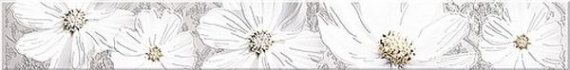 Плитка Sfumato Grey Floret бордюр 50,5*6,2