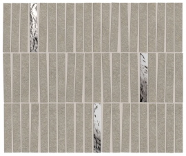 Керамогранит Boost Mineral Grey Mosaico Domino Lux 35x29,2 AIHI
