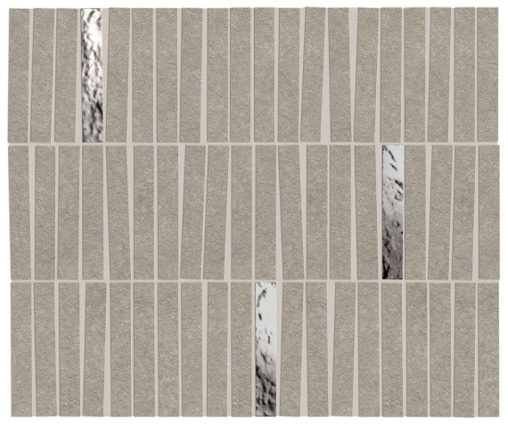 Керамогранит Boost Mineral Grey Mosaico Domino Lux 35x29,2 AIHI