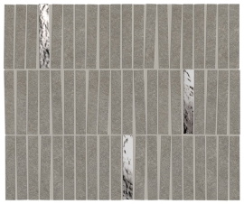 Керамогранит Boost Mineral Smoke Mosaico Domino Lux 35x29,2 AIHJ