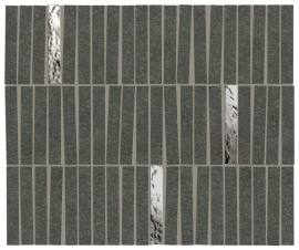 Керамогранит Boost Mineral Tarmac Mosaico Domino Lux 35x29,2 AIHK