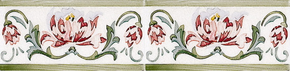 Плитка MODERNISTA Cenefa Benidoleig PB Verde C/C B 7,5x15