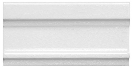 Плитка MODERNISTA Cornisa Clasica C/C Blanco 7,5x15