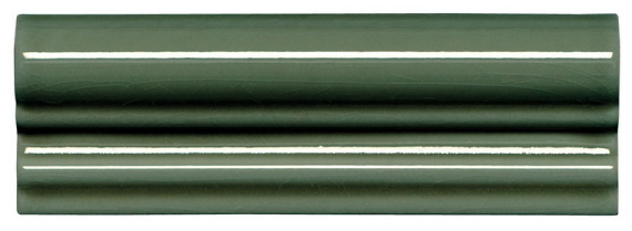 Плитка MODERNISTA Moldura Italiana PB C/C Verde Oscuro 5x15