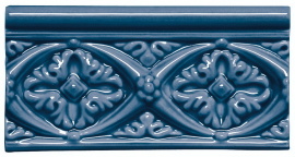 Плитка MODERNISTA Relieve Bizantino C/C Azul Oscuro 7,5x15