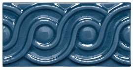Плитка MODERNISTA Relieve Clasico C/C Azul Oscuro 7,5x15