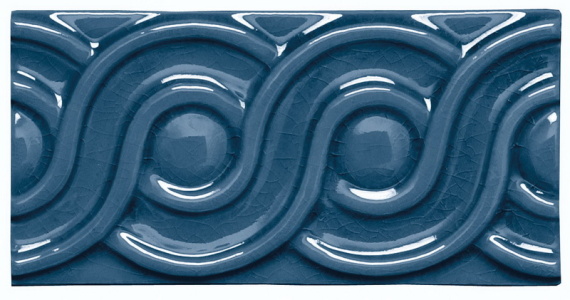 Плитка MODERNISTA Relieve Clasico C/C Azul Oscuro 7,5x15
