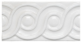 Плитка MODERNISTA Relieve Clasico C/C Blanco 7,5x15