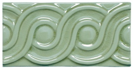 Плитка MODERNISTA Relieve Clasico C/C Verde Claro 7,5x15