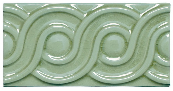 Плитка MODERNISTA Relieve Clasico C/C Verde Claro 7,5x15