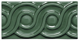 Плитка MODERNISTA Relieve Clasico C/C Verde Oscuro 7,5x15