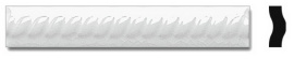 Плитка MODERNISTA Trenza PB C/C Blanco 2,5x15