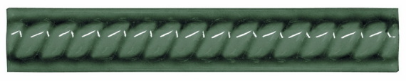 Плитка MODERNISTA Trenza PB C/C Verde Oscuro 2,5x15