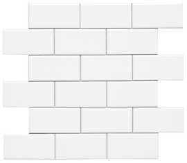 Декор Liso PB C/C Blanco (5х10) Enmallado 30,5x30,9