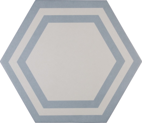 Плитка PAVIMENTO Hexagono Deco Azure 20x23