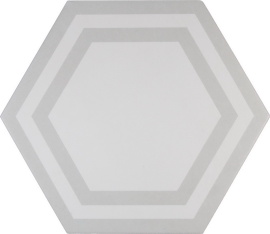 Плитка PAVIMENTO Hexagono Deco Light Gray 20x23