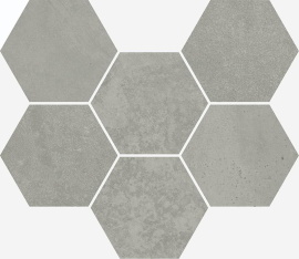 Мозаика Italon 620110000109 Terraviva Грэй Мозаика Гексагон Нат Рет 25x29