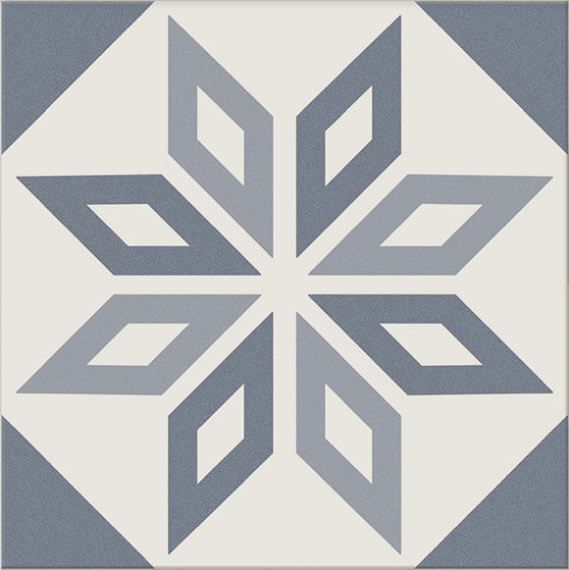 Плитка ANTIGUA Decor Azul 20x20 (16 видов паттерна)