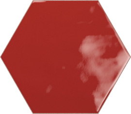 Плитка GEOMETRY Hex Red Glossy 15x17,3