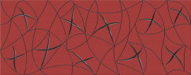 Плитка Декор VELA CARMIN STELLA 20,1x50,5