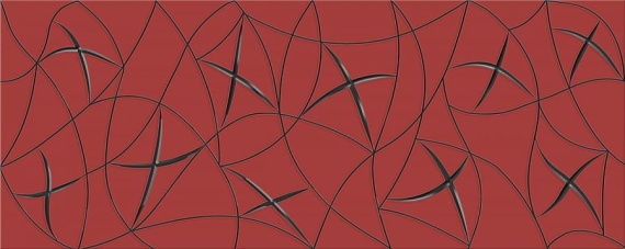 Плитка Декор VELA CARMIN STELLA 20,1x50,5