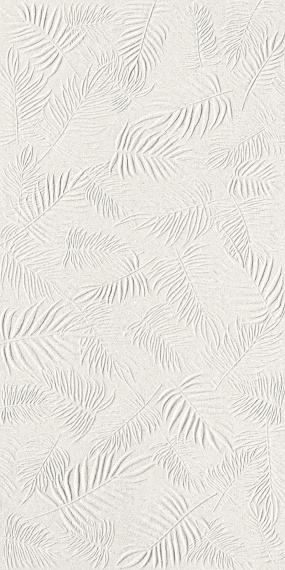 Плитка 3D WALL CARVE Leaf White Матовый 40x80 A578