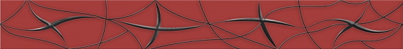 Плитка Бордюр VELA CARMIN STELLA 6,2x50,5