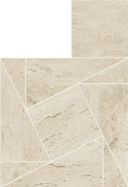 Керамогранит MARVEL TRAVERTINE Pearl Mosaico Tessellation AF9I 22x26