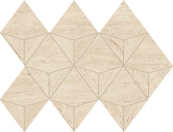 Керамогранит MARVEL TRAVERTINE Sand Mosaico Origami AF9K 28x41,2