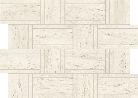White Mosaico Basketweave AF9M 35x46,8